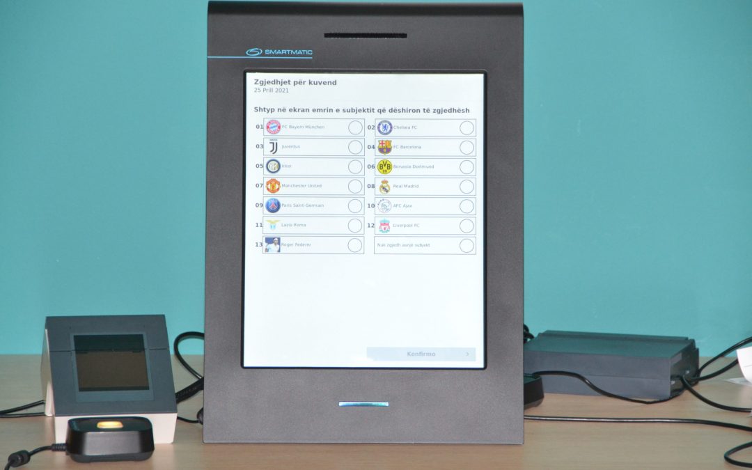 CEC, simulation of the electronic voting in Municipality Unit no.10.